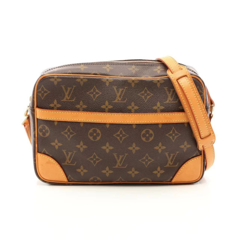 Louis Vuitton Trocadero Monogram Shoulder Bag Canvas Leather Brown